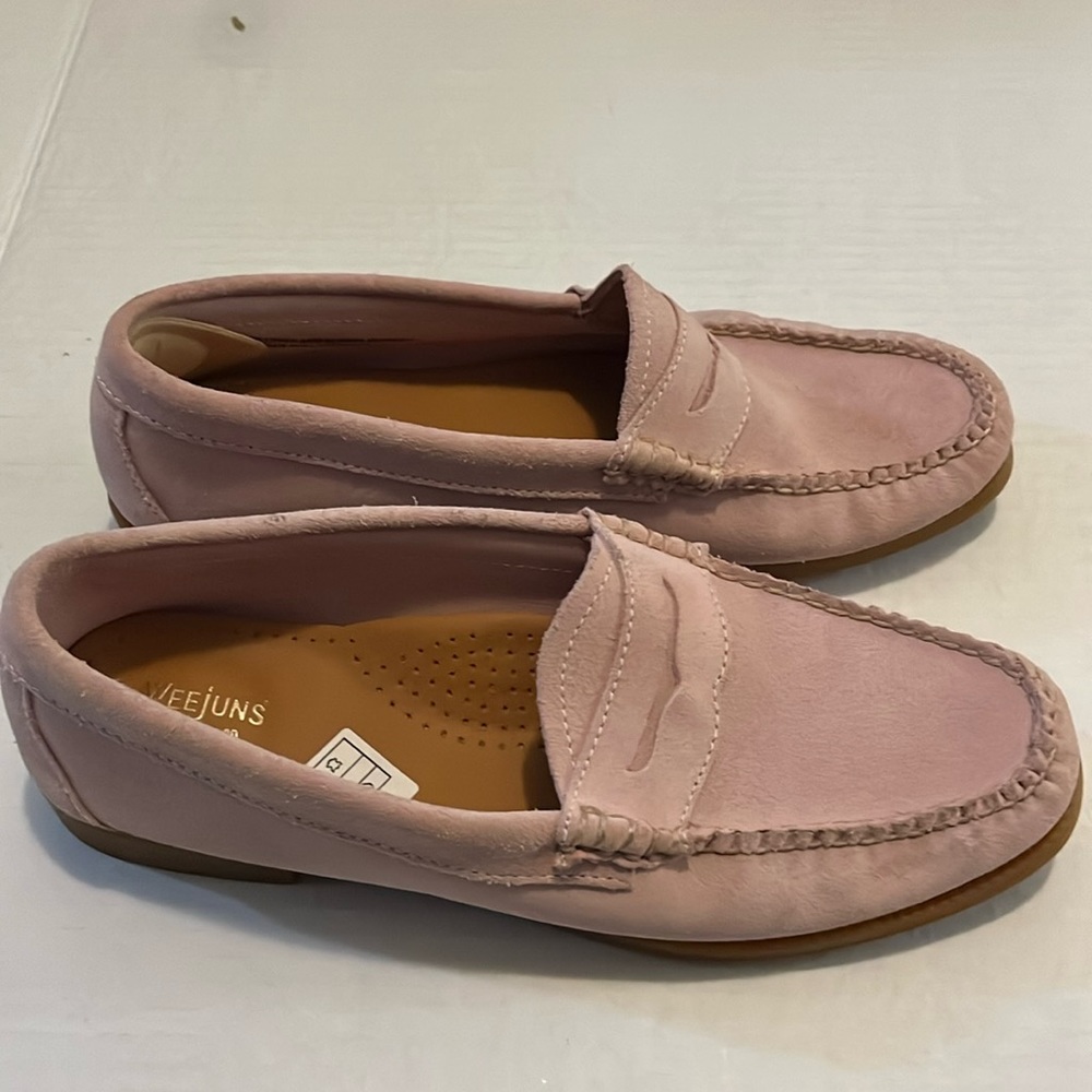 Weejuns mauve pink suede loafers (Barbie core)
